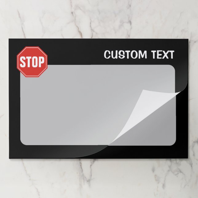 STOP Sign Paper Pad (Folded)