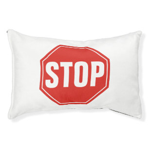 STOP Sign Pet Bed