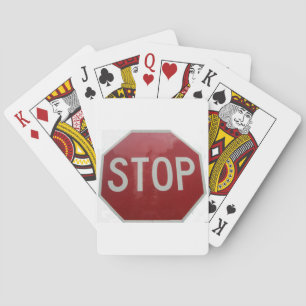 Stop Sign Poker Cards