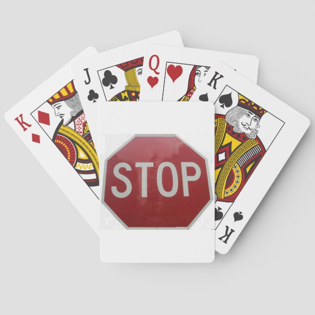 Stop Sign Poker Cards (Back)