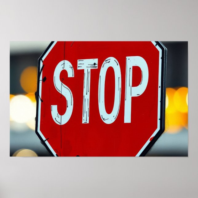 Stop sign poster (Front)