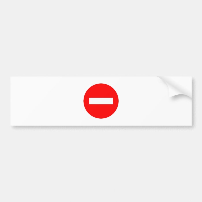 STOP Sign Products & Designs Bumper Sticker