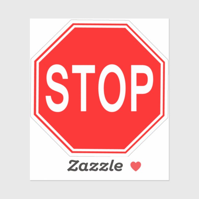 Stop Sign Sticker (Sheet)