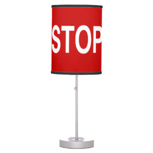 Stop Sign Table Lamp