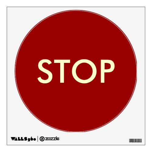 Stop Sign__TemporaryReusable Wall Sticker