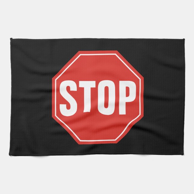 STOP Sign Towel (Horizontal)
