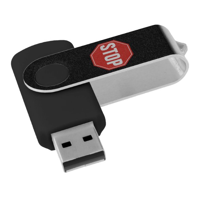 STOP Sign USB Flash Drive (Angled)