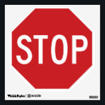 Stop Sign Wall Decal<br><div class="desc">Classic octagon stop sign.</div>