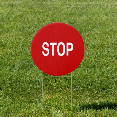 Stop Sign yard sign