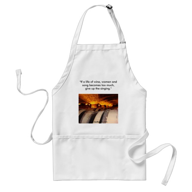 Stop Singing Adult Apron (Front)