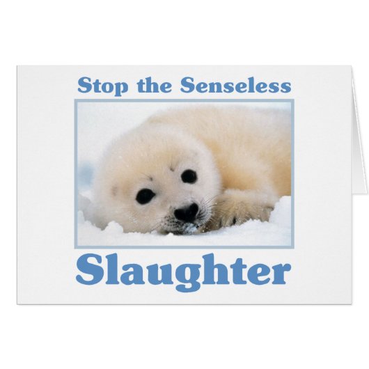 Stop slaughter-seals cards (Front Horizontal)