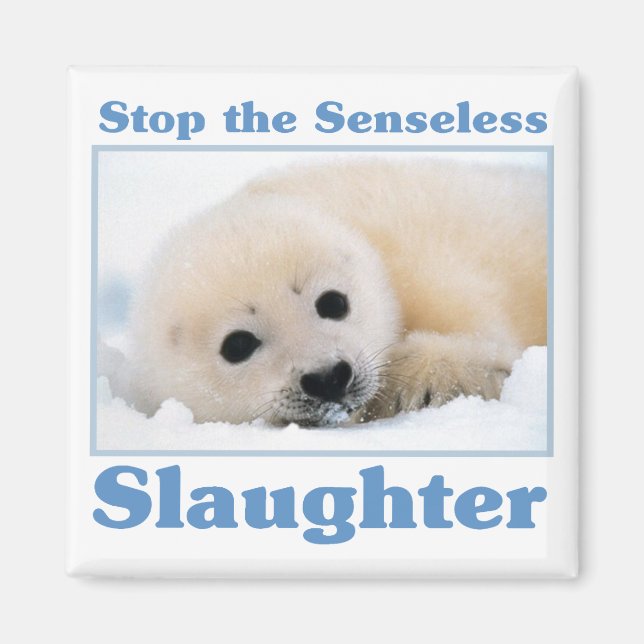 Stop slaughter-seals magnet (Front)
