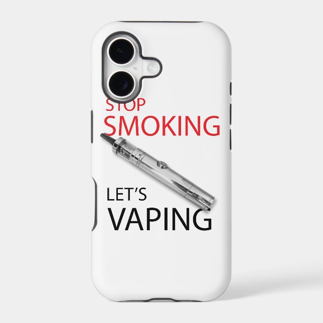 Stop smoking iphone case (Back)