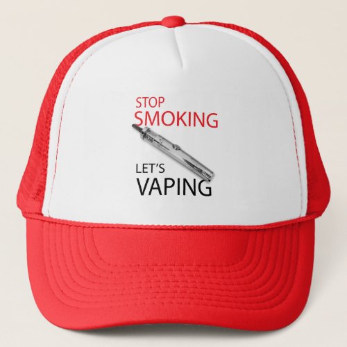 Stop smoking trucker hat