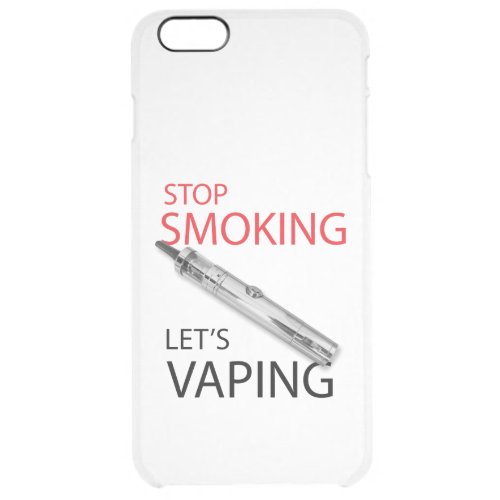 Stop smoking clear iPhone 6 plus case