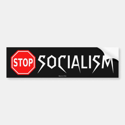 Stop Socialism Bumper Sticker