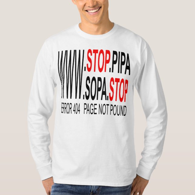 Stop SOPA & PIPA T-shirt (Front)