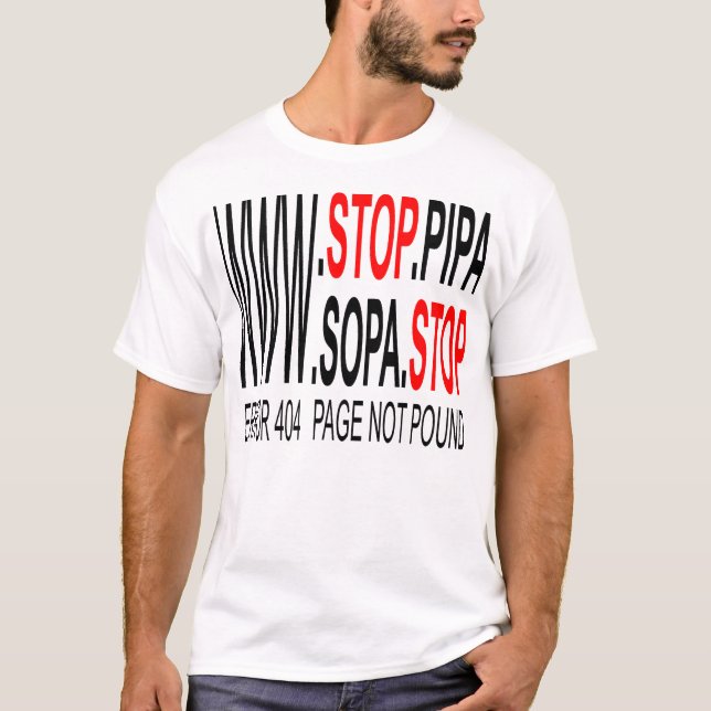 Stop SOPA & PIPA T-shirt (Front)