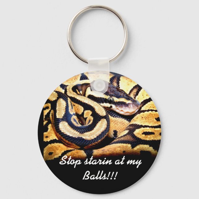 Stop starin at my Balls!!! Keychain (Front)