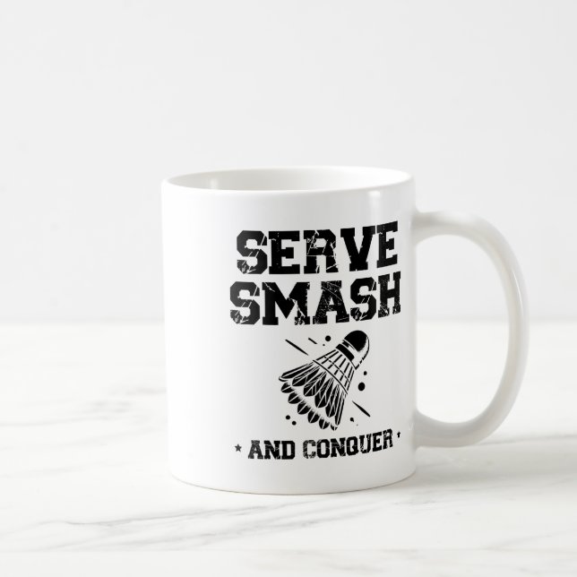 Stop Staring At My Badminton Player Racket 1  Coffee Mug (Right)