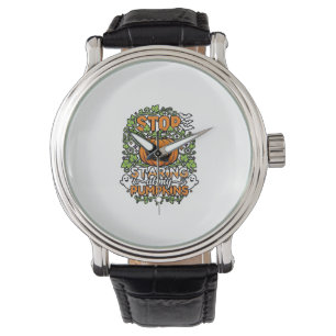 Stop Staring Pumpkins Halloween Ghosts Bats_1 Watch