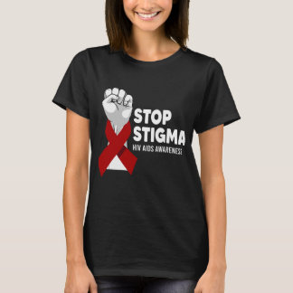 Stop Stigma Hiv Aids Awareness World T-Shirt
