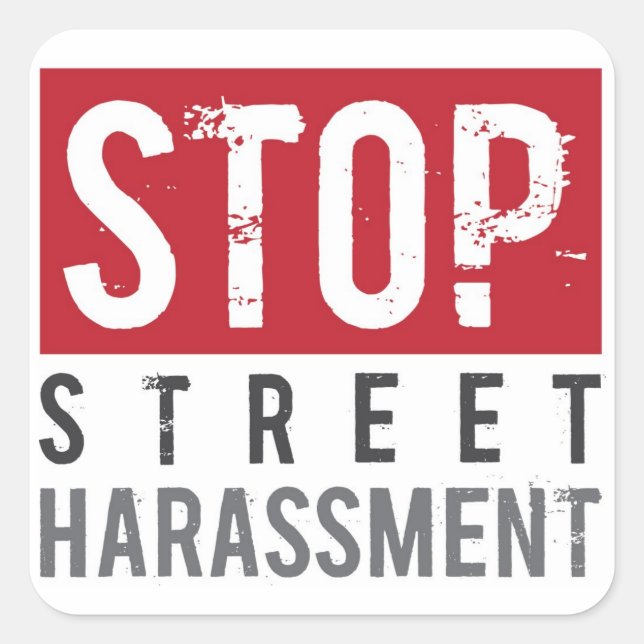 Stop Street Harassment Stickers - Small (Front)