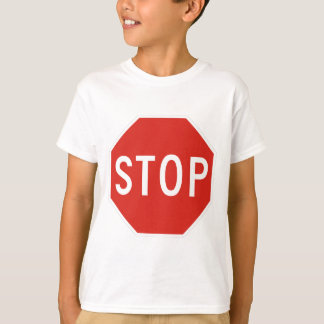 Stop Street Road Sign Symbol Caution Traffic T-Shirt