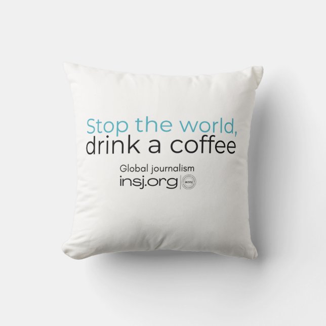 Stop - T-Shirt Throw Pillow (Front)