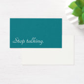 Stop Talking. (Desk)