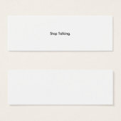 Stop Talking Cards (Front & Back)