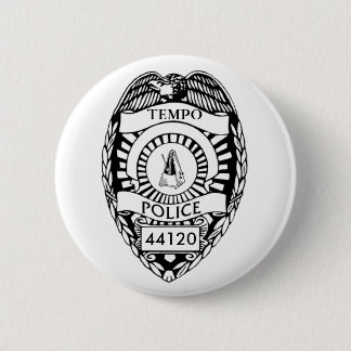 Stop! Tempo Police! Pinback Button