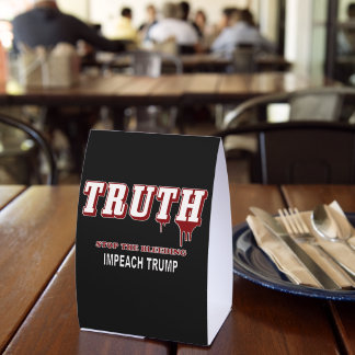 STOP The BLEEDING Paper Table Tent