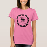 Stop The Cycle, Be The Change, Pig Basic T-shirt at Zazzle