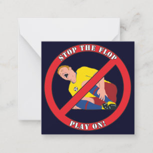 STOP THE FLOP NOTE CARD