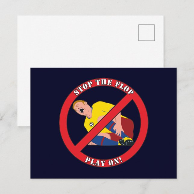 STOP THE FLOP POSTCARD (Front/Back)