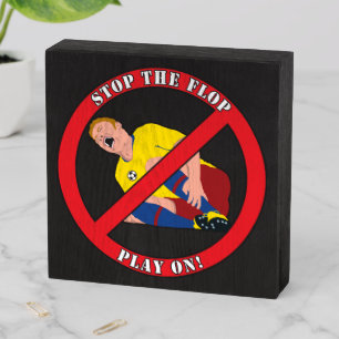 STOP THE FLOP WOODEN BOX SIGN