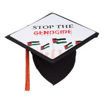 Stop the Genocide Graduation Cap Topper