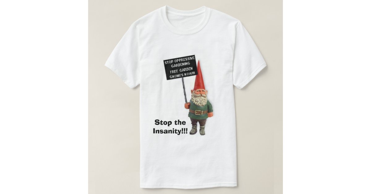 Stop the Insanity!!! T-Shirt | Zazzle