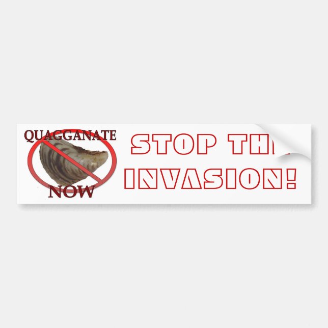 Stop the Invasion Bumper Sticker (Front)