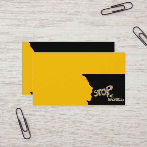 Stop The Madness Business Card