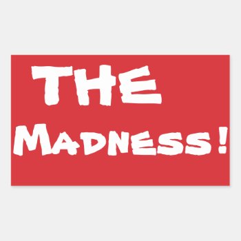 Stop The Madness Stop Sign Sticker by Mikeybillz at Zazzle