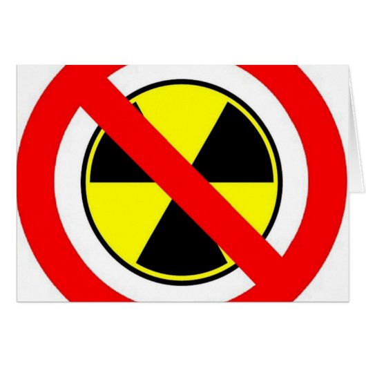 STOP THE MADNESS UNPLUG NUCLEAR POWER ! CARDS (Front Horizontal)