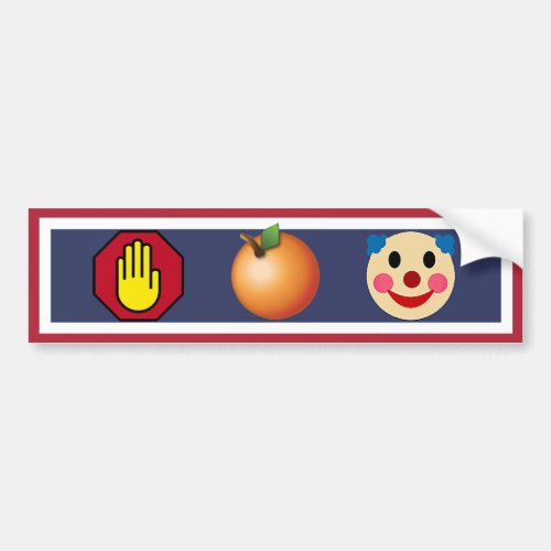 Stop The Orange Clown Resist Trump Bumper Sticker