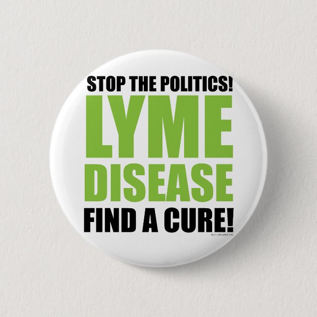 Stop the Politics Pinback Button (Front)