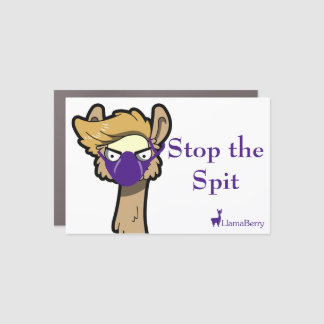 "Stop the Spit" Car Magnet