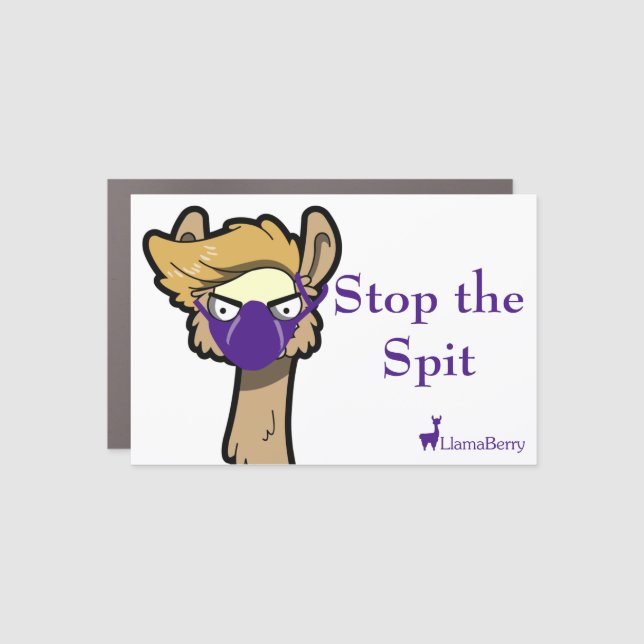 "Stop the Spit" Car Magnet (Front)