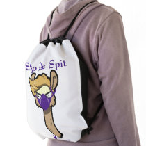 "Stop the Spit" Llama Drawstring Backpack "Stop the Spit" Llama Drawstring Backpack