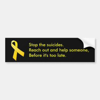 Suicide Awareness Bumper Stickers Car Stickers Zazzle