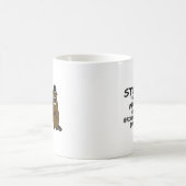 Stop the war on groundhog day coffee mug (Center)